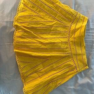 Yellow summer skirt
